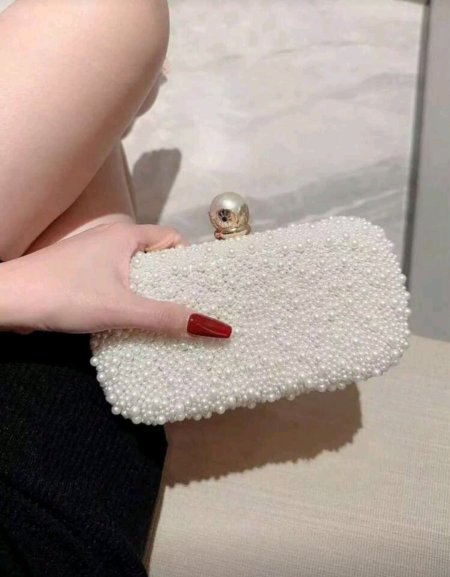 حقيبة كلاتش لؤلؤية، حقيبة كتف نسائية مربعة مع إغلاق ناعم، مناسبة للحفلات والزفاف، هدية مثالية للفتيات والسيدات