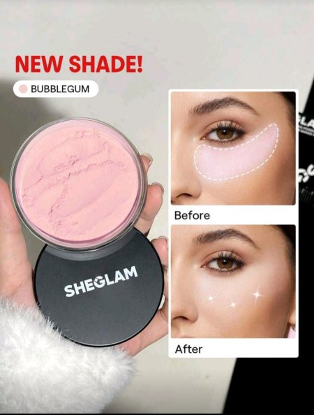SHEGLAM Baked Glow بودرة مثبتة بودره علامة تجارية جمال مكياج ميكب مستحضرات تجميل للنساء الفتيات مثالي لفصل الشتاء الربيع مثالي ل- Y2K أزياء أنيقة رمضان هدية حفلة جاهز أفضل لون