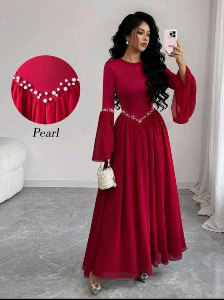 Elenzga فستان زفاف أنيق للضيوف، فستان سيدات رومانسي وأنيق
