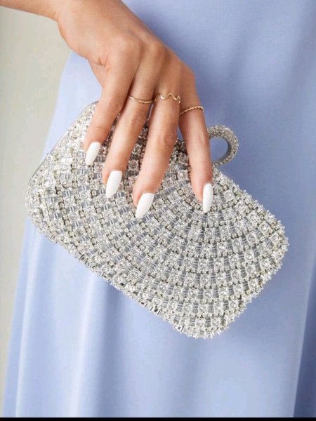 SHEIN Belle حقيبة دلو صغيرة خفيفة الوزن مزينة بالراين ستون، تصميم سحاب، حقيبة شفافة مزينة باللؤلؤ الاصطناعي، حقيبة سهرة أنيقة وفاخرة، مناسبة للحفلات والعرائس والنساء، مثالية للحفلات والعشاء وحفلات وعيد الحب، تتناسب بشكل مثالي مع حفلات الزفاف والسهرات والفساتين المرصعة بالترتر