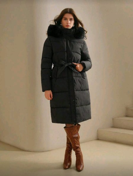 SHEIN BAE 1 قطعة جاكيت كاجوال للنساء بأكمام طويلة وأزرار وربطة أمامية، لارتداء اليومي في فصلي الخريف والشتاء